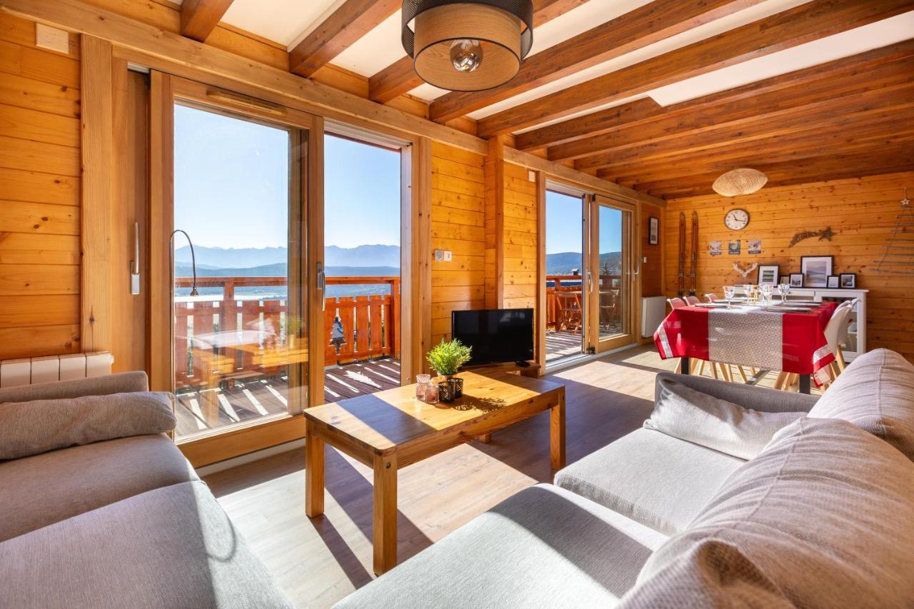 Chalet Les Tilleuls - Jolie Vue Montagne Et Lac Les Angles  Luaran gambar
