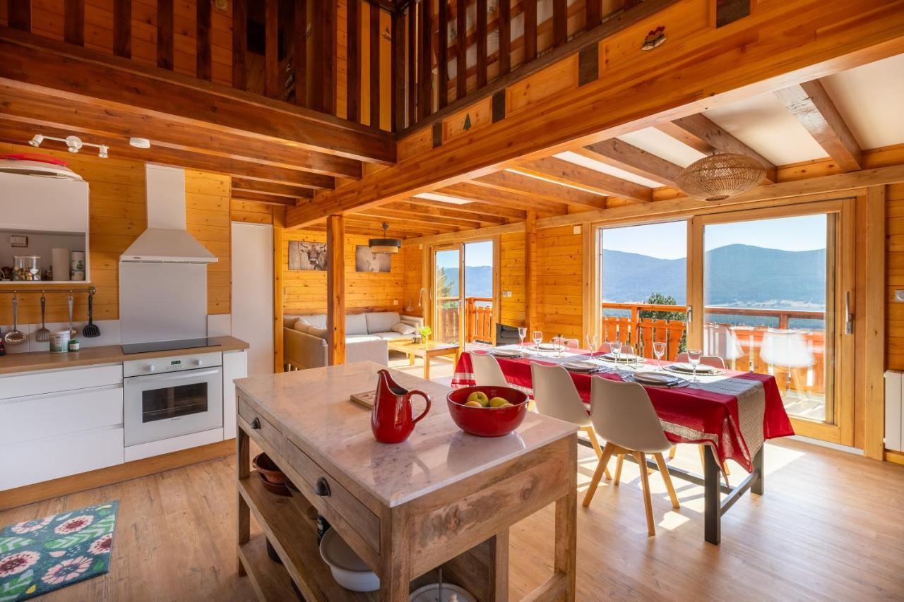 Chalet Les Tilleuls - Jolie Vue Montagne Et Lac Les Angles  Luaran gambar